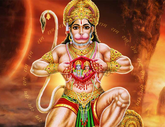 अनन्य निष्ठा का संदेश देते हनुमानजी